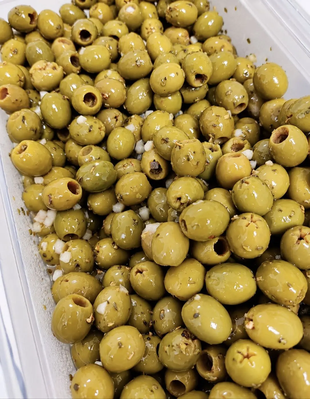 Préparation d'olives maison