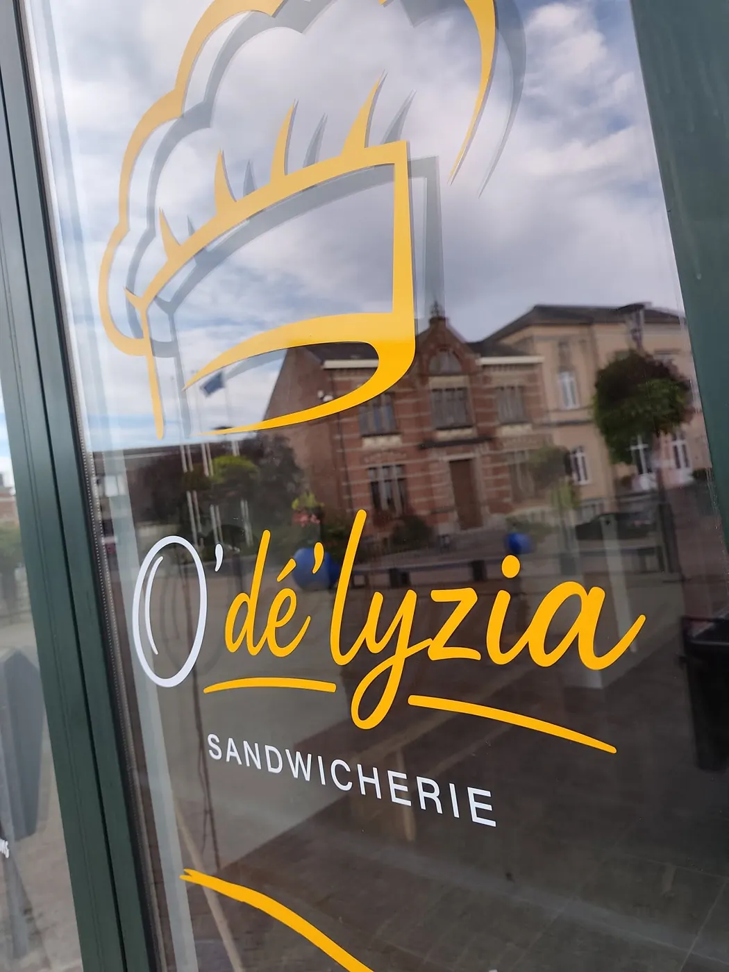 Vitrine de la sandwicherie O'Dé Lyzia